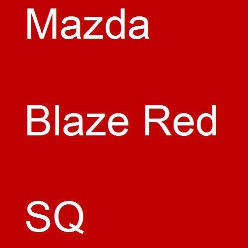 Mazda, Blaze Red, SQ.